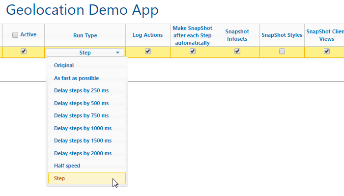 MobileTogether Server Settings for Automated Testing