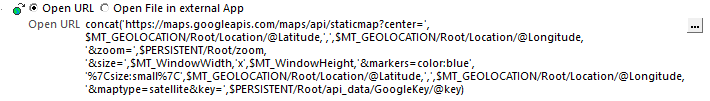 MobileTogether action to build a URL for the satellite image