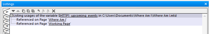 List of all usages of the events data structure.