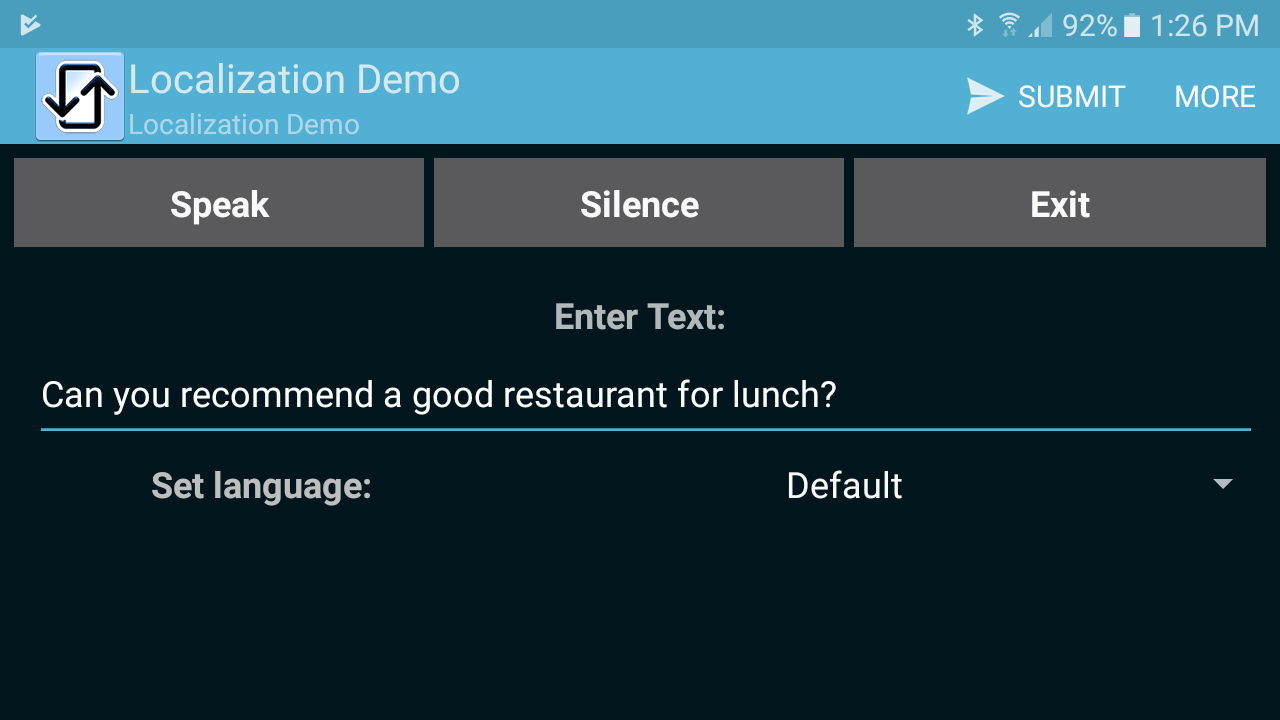 MobileTogether multi-lingual localization demo app android