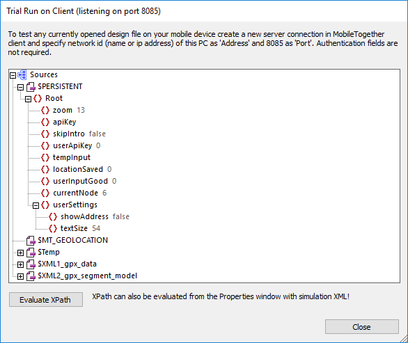 Second Trial Run on Client shows new calculated text size