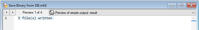 Extracting multiple binary objects via a wildcard parameter value