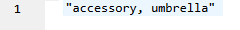 String of tags for database update processed from the response above